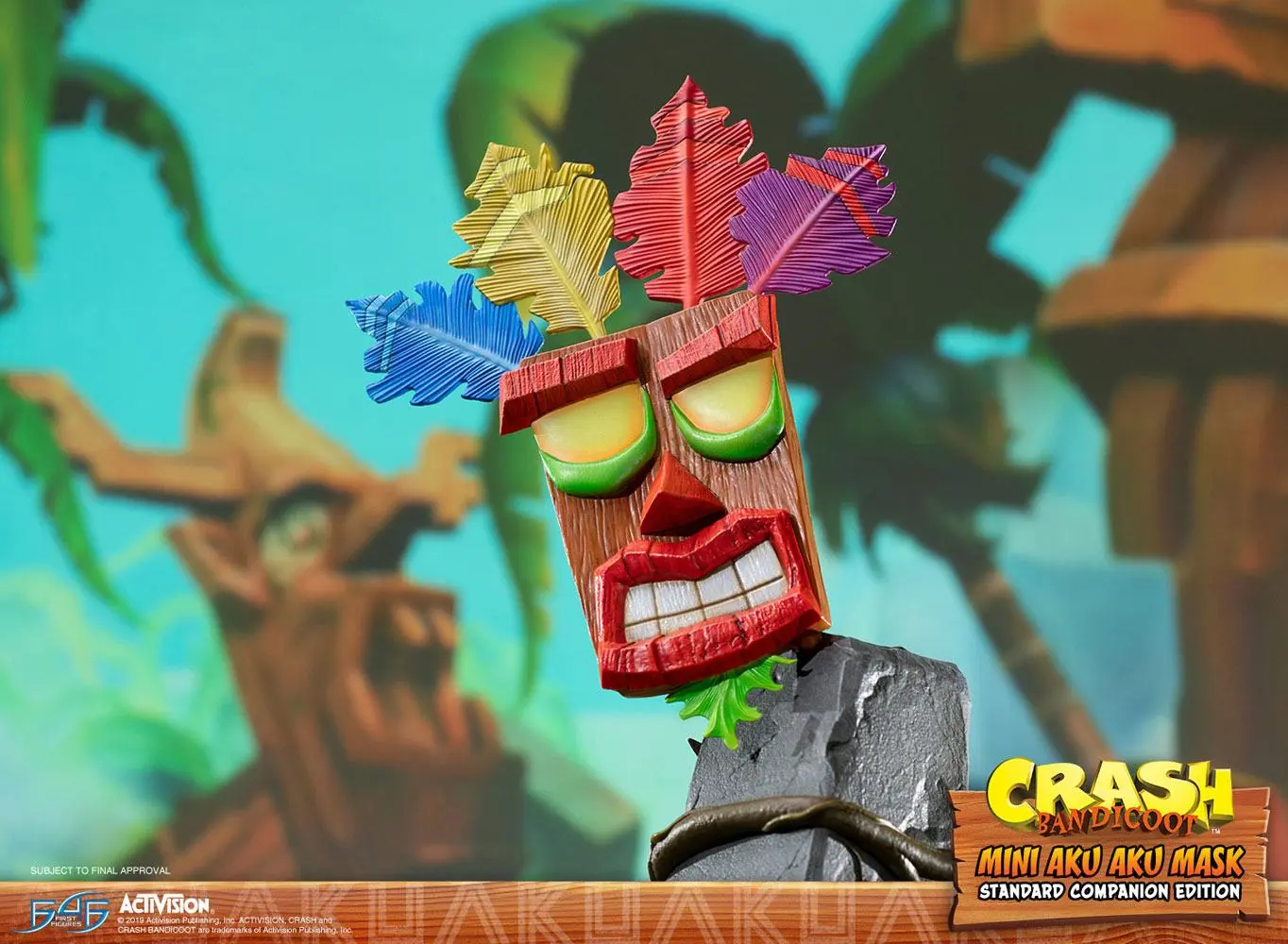 Crash Bandicoot Mini Aku Aku Mask szobor figura 40 cm termékfotó
