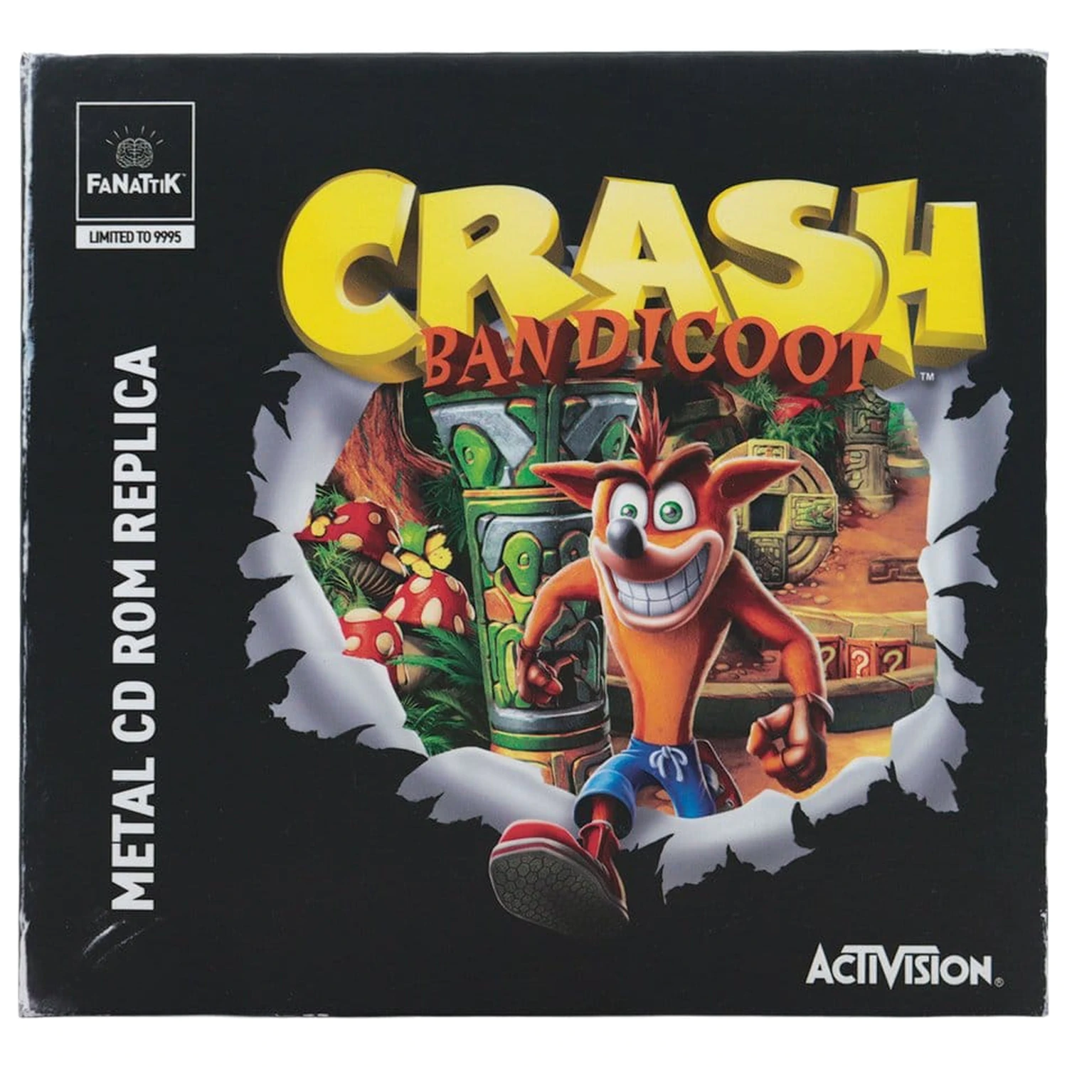 Crash Bandicoot replika Metal CD-ROM Collectible Limitált kiadás 11 cm termékfotó