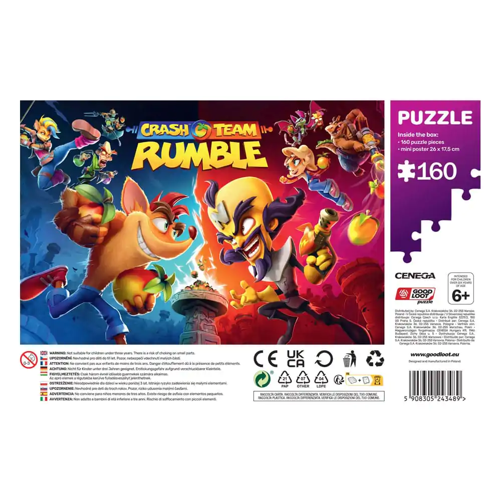 Crash Bandicoot Rumble Heroes gyerek puzzle (160 darab) termékfotó