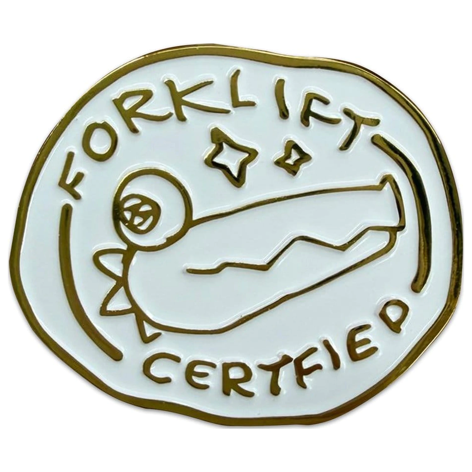 Crashout Crew kitűző Forklift Certified termékfotó