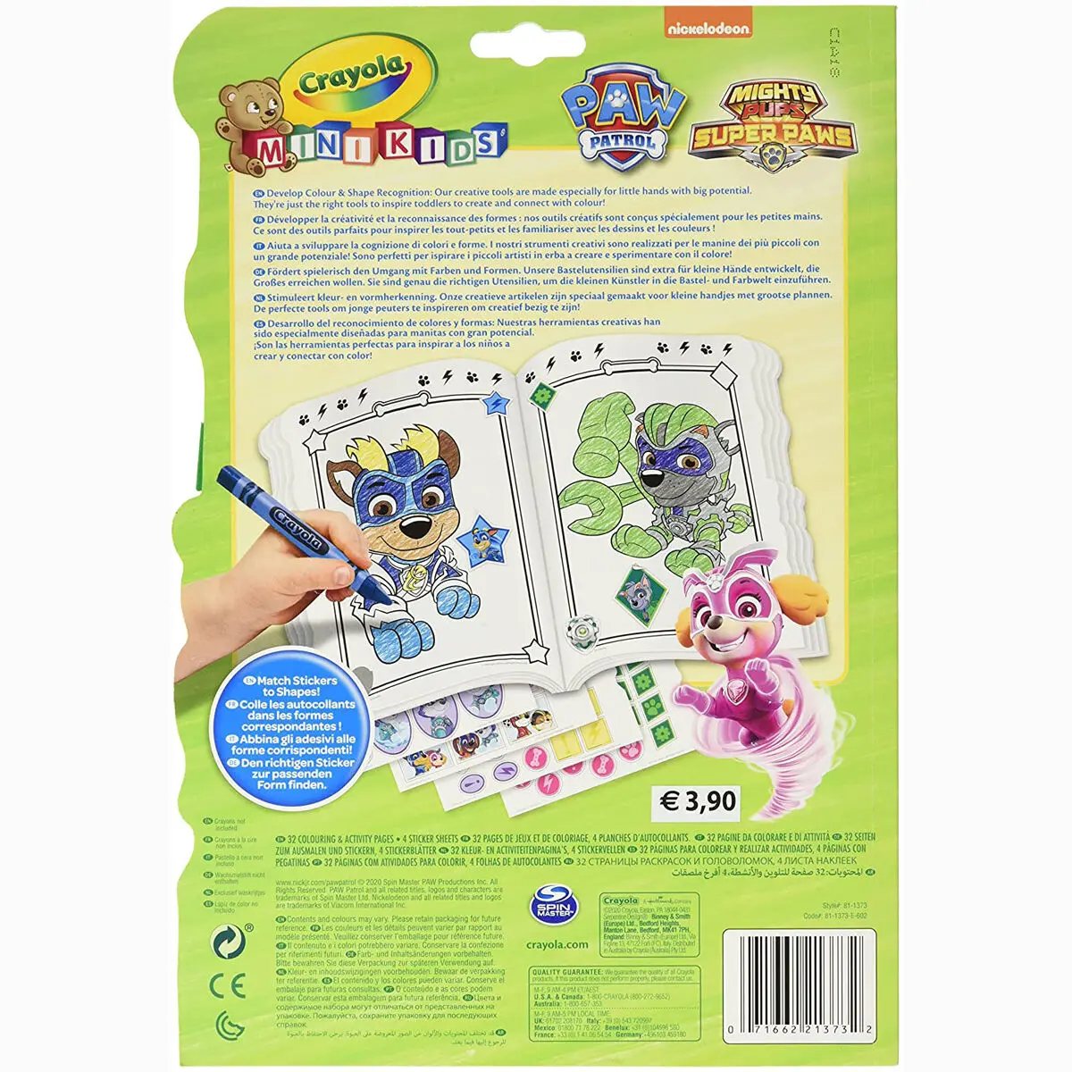Crayola A Mancs őrjárat kifestő és matrica szett termékfotó