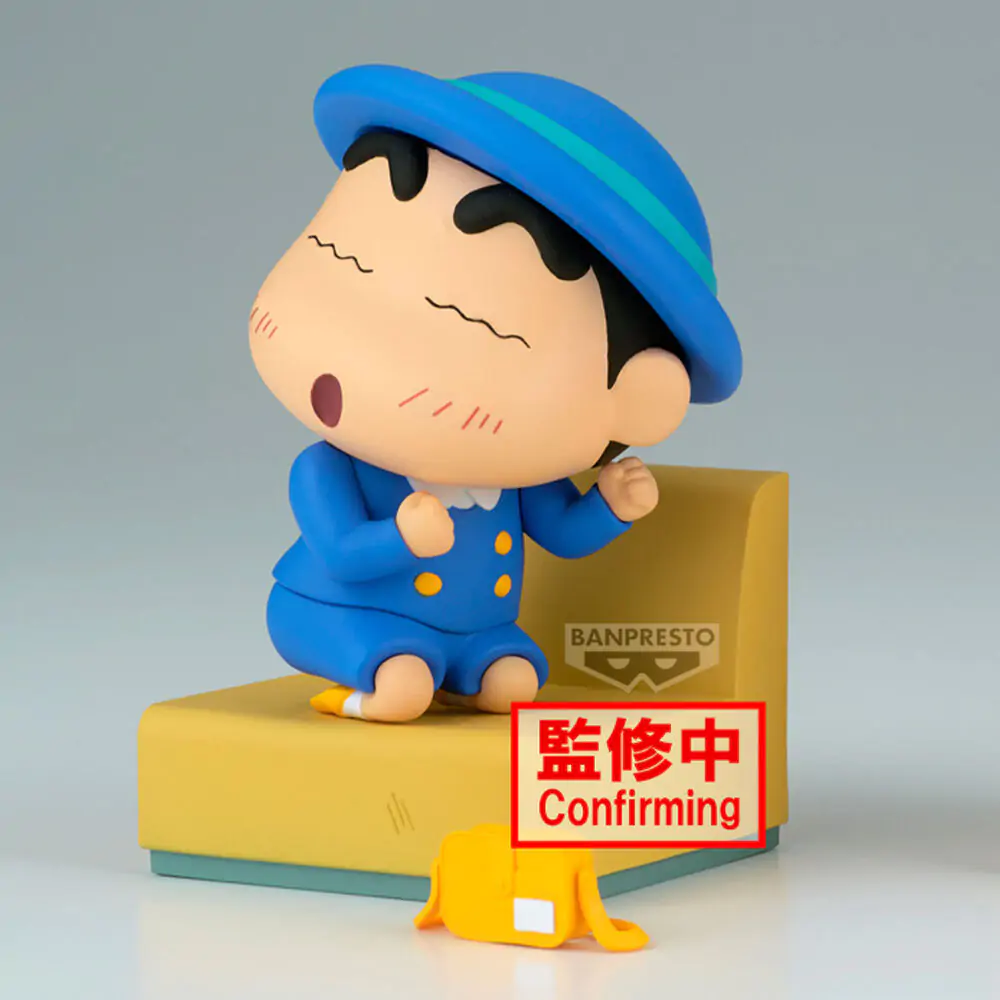 Crayon Shinchan Nakayoshi Memories Let's Go To Kindergarten Shinnosuke figura 10cm termékfotó