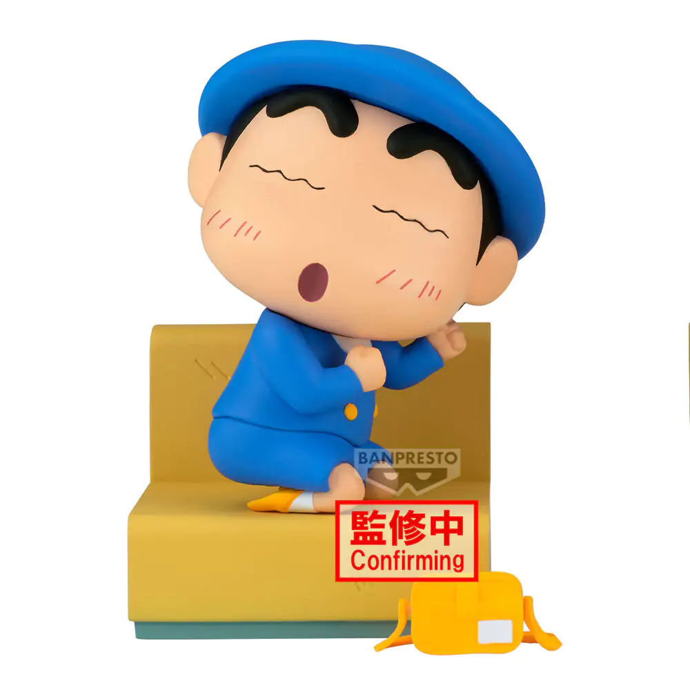 Crayon Shinchan Nakayoshi Memories Let's Go To Kindergarten Shinnosuke figura 10cm termékfotó