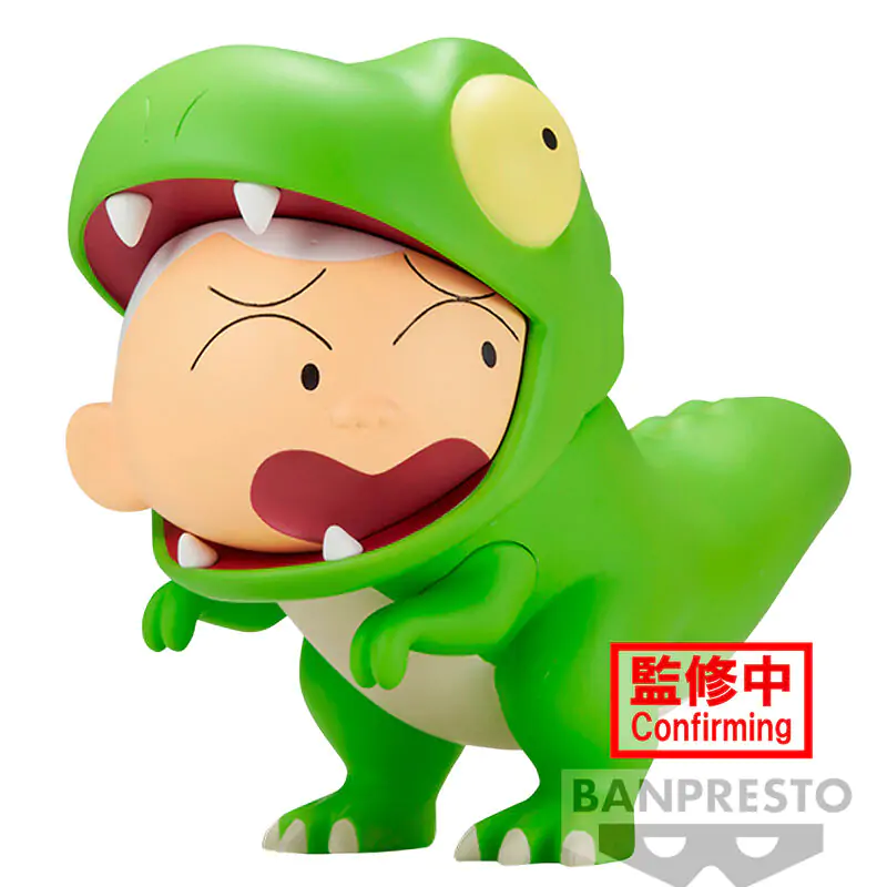 Crayon Shinchan Our Dinosaur Diary Kasukabe Boueitai Tyrannosaurus Masao-kun figura 11cm termékfotó