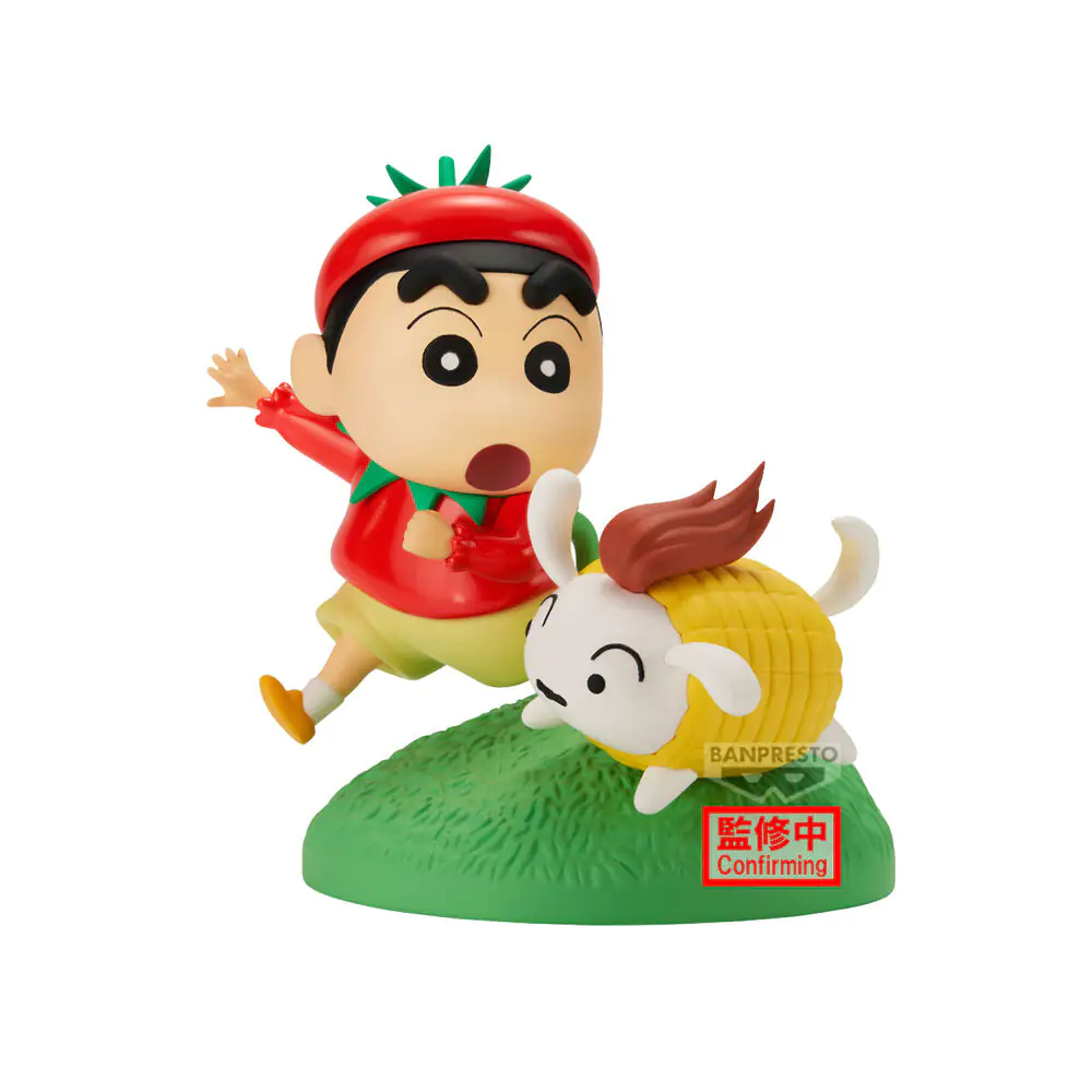 Crayon Shinchan Shinnosuke Vegetable Costume figura 10cm termékfotó