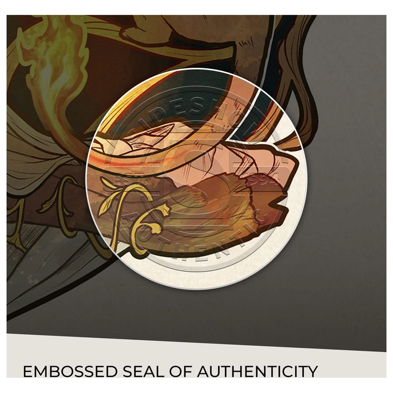 Critical Role Art Print Ashley Johnson: 10th Anniversary Art Nouveau Illustrations 46 x 28 cm - keretezetlen vászonkép termékfotó