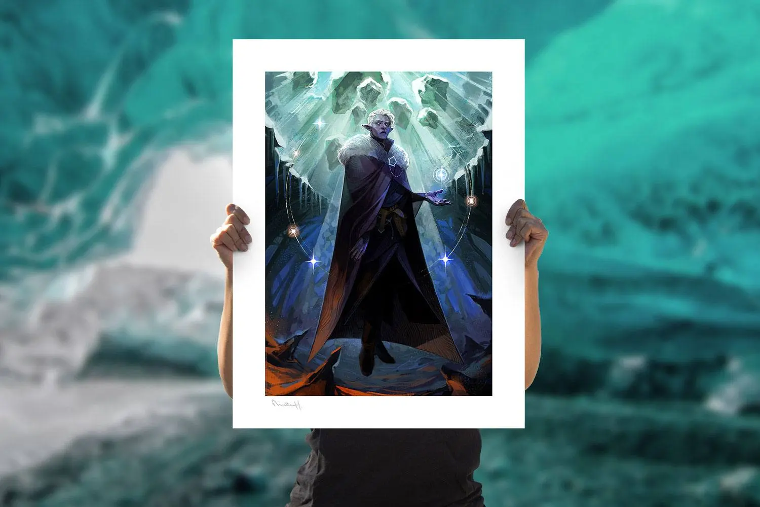 Critical Role Art Print Essek Thelyss 46 x 61 cm - keretezetlen vászonkép termékfotó
