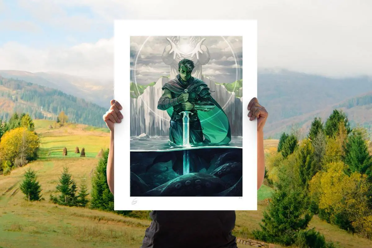 Critical Role Art Print Fjord Refjorged 46 x 61 cm - keretezetlen vászonkép termékfotó