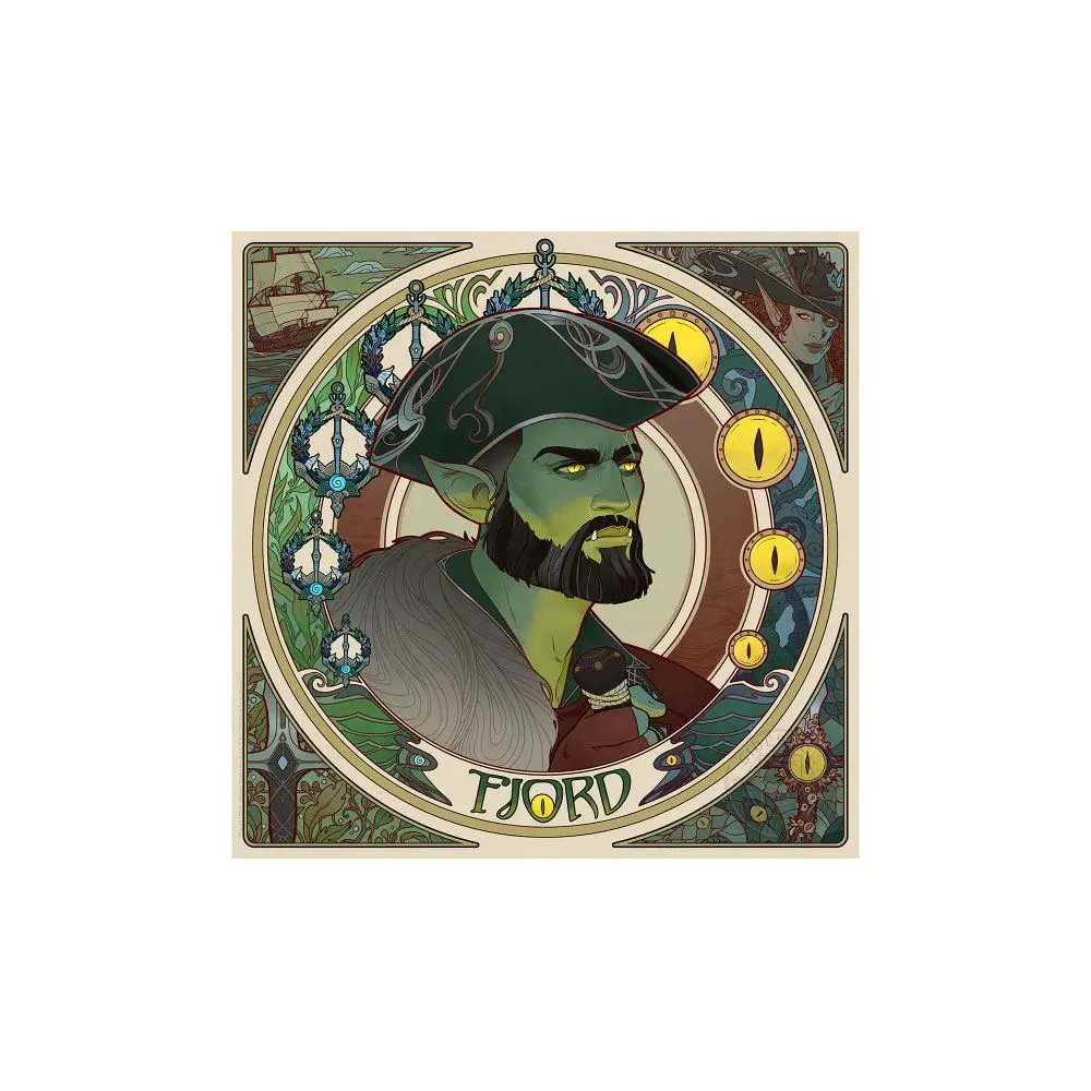 Critical Role Art Print Mighty Nein Portrait Series: Fjord 35 x 35 cm termékfotó