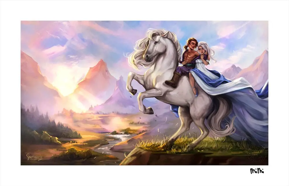 Critical Role Art Print Scanlan Shorthalt &amp; Pike Trickfoot: A Humble Portrait 71 x 46 cm - keretezetlen vászonkép termékfotó