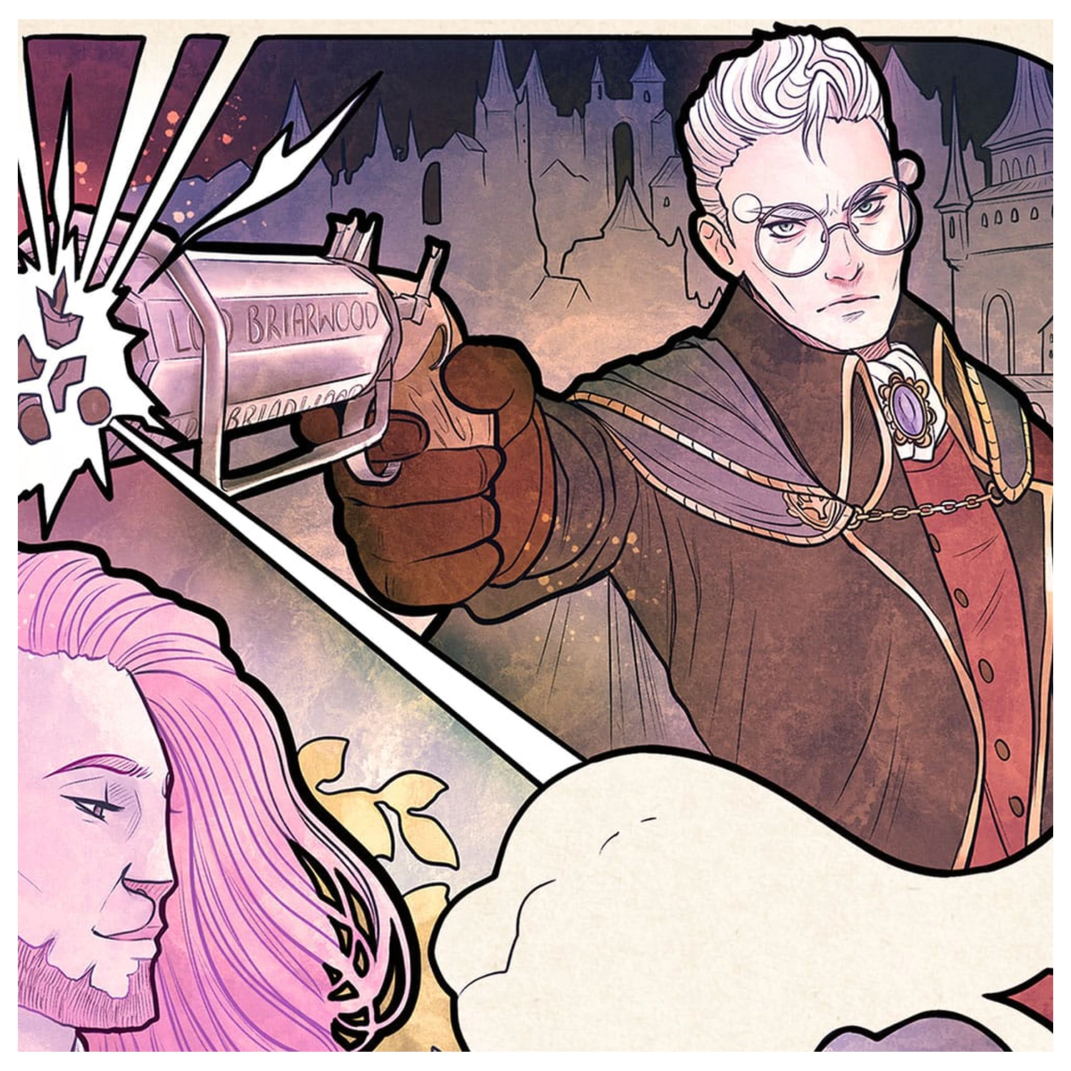 Critical Role Art Print Taliesin Jaffe: 10th Anniversary Art Nouveau Illustrations 46 x 28 cm - keretezetlen vászonkép termékfotó