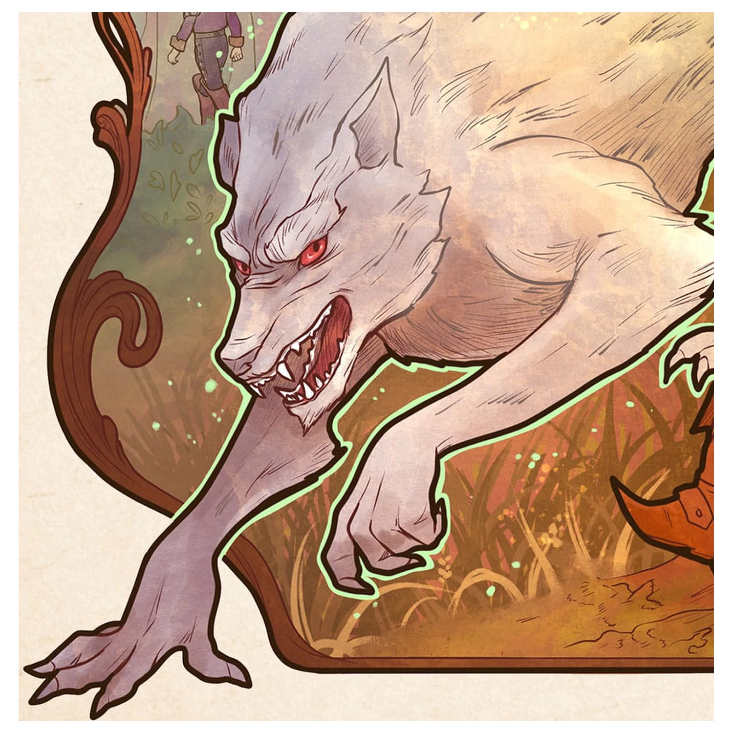 Critical Role Art Print Travis Willingham: 10th Anniversary Art Nouveau Illustrations 46 x 28 cm - keretezetlen vászonkép termékfotó