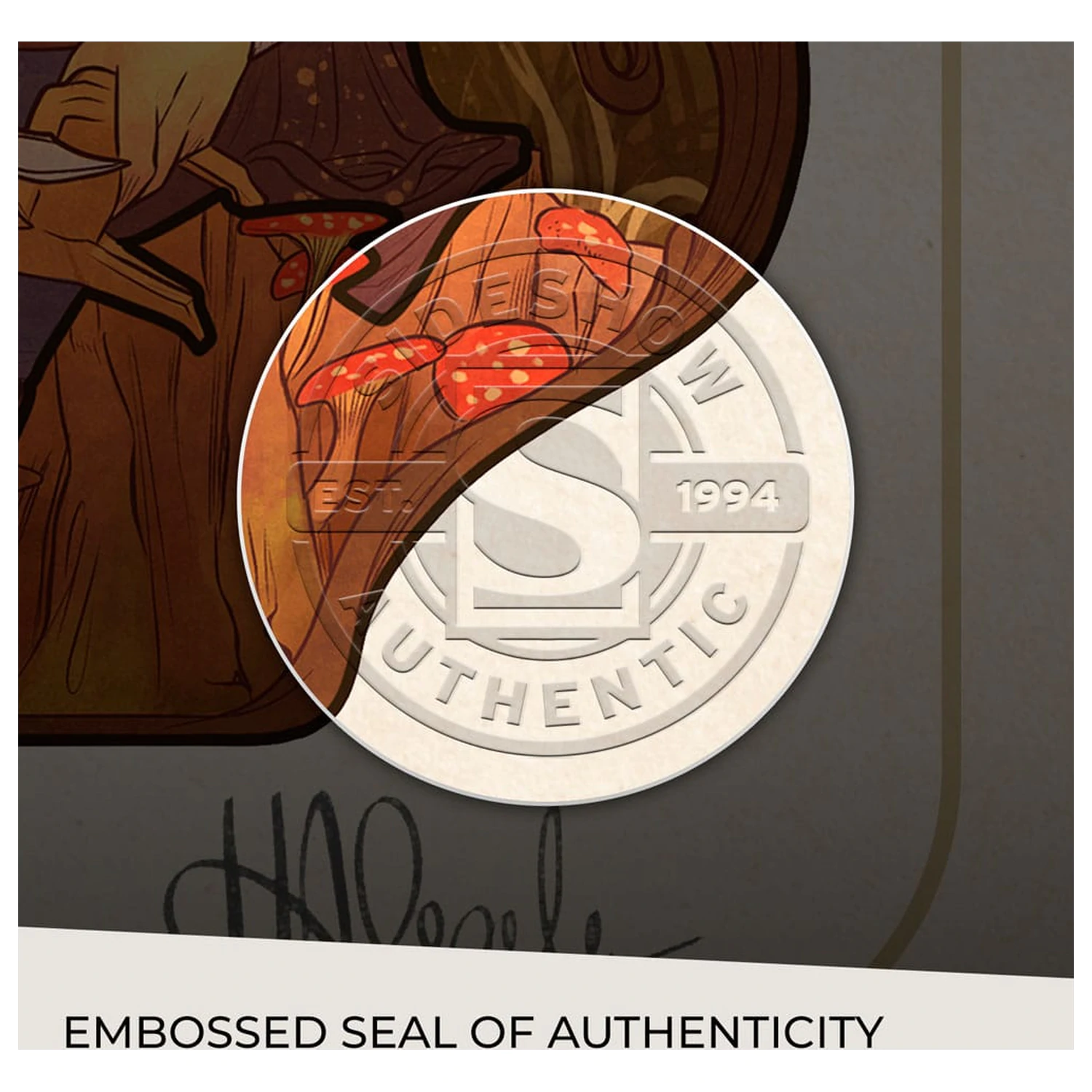 Critical Role Art Print Travis Willingham: 10th Anniversary Art Nouveau Illustrations 46 x 28 cm - keretezetlen vászonkép termékfotó