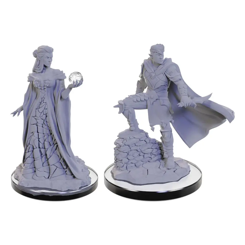 Critical Role Unpainted Miniature Xhorhasian Mage &amp; Xhorhasian Prowler termékfotó