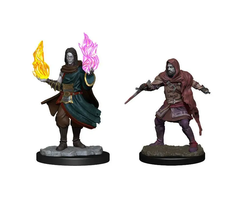 Critical Role Unpainted Miniatures Hollow egy Rogue and Sorceror Male figurák termékfotó