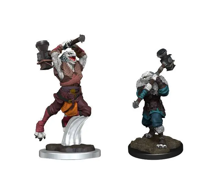 Critical Role Unpainted Miniatures Ravenite Half-Dragon Barbarian Female figura termékfotó