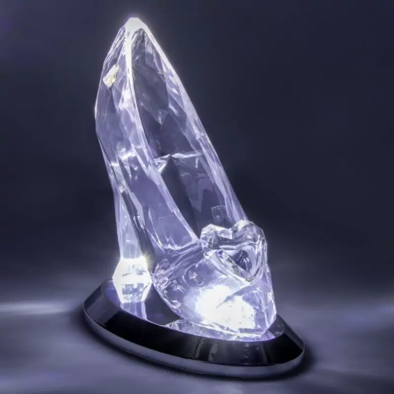 Crystal Shoe 3D lamp 19cm termékfotó