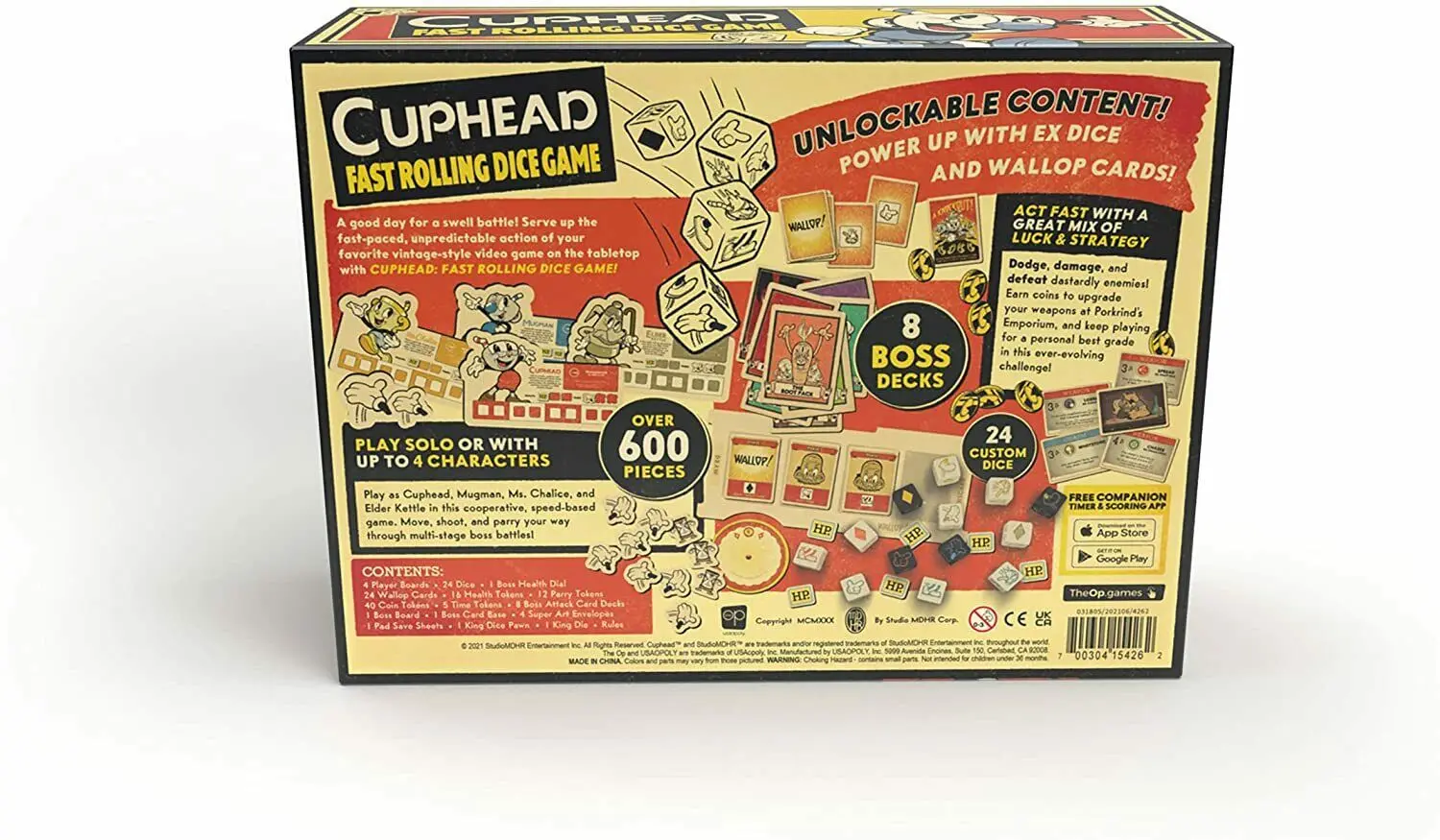 Cuphead Dice Game Cuphead Fast Rolling Dice Game Angol nyelvű termékfotó