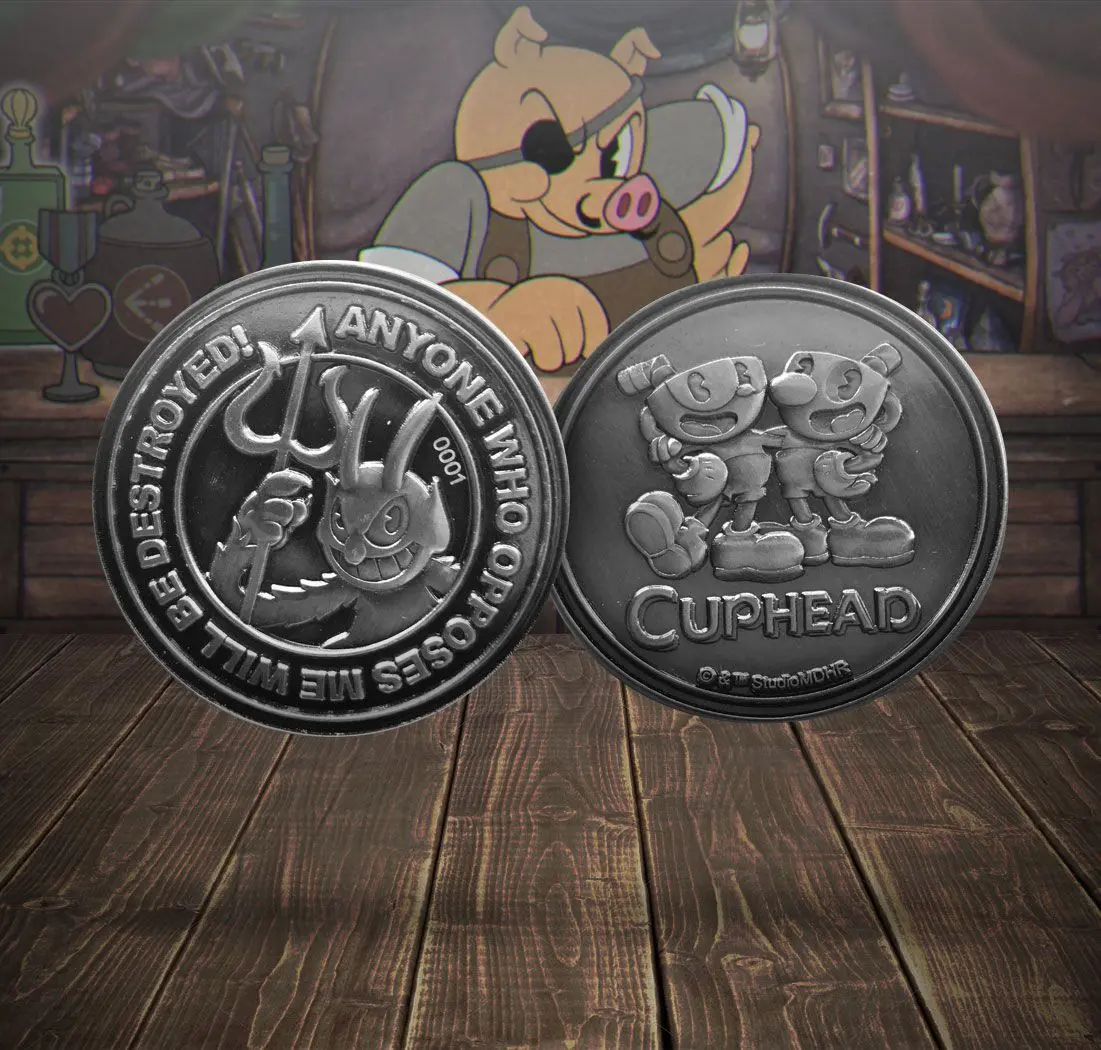 Cuphead The Devil, Cuphead &amp; Mugman Gyűjthető érme Limitált kiadás termékfotó