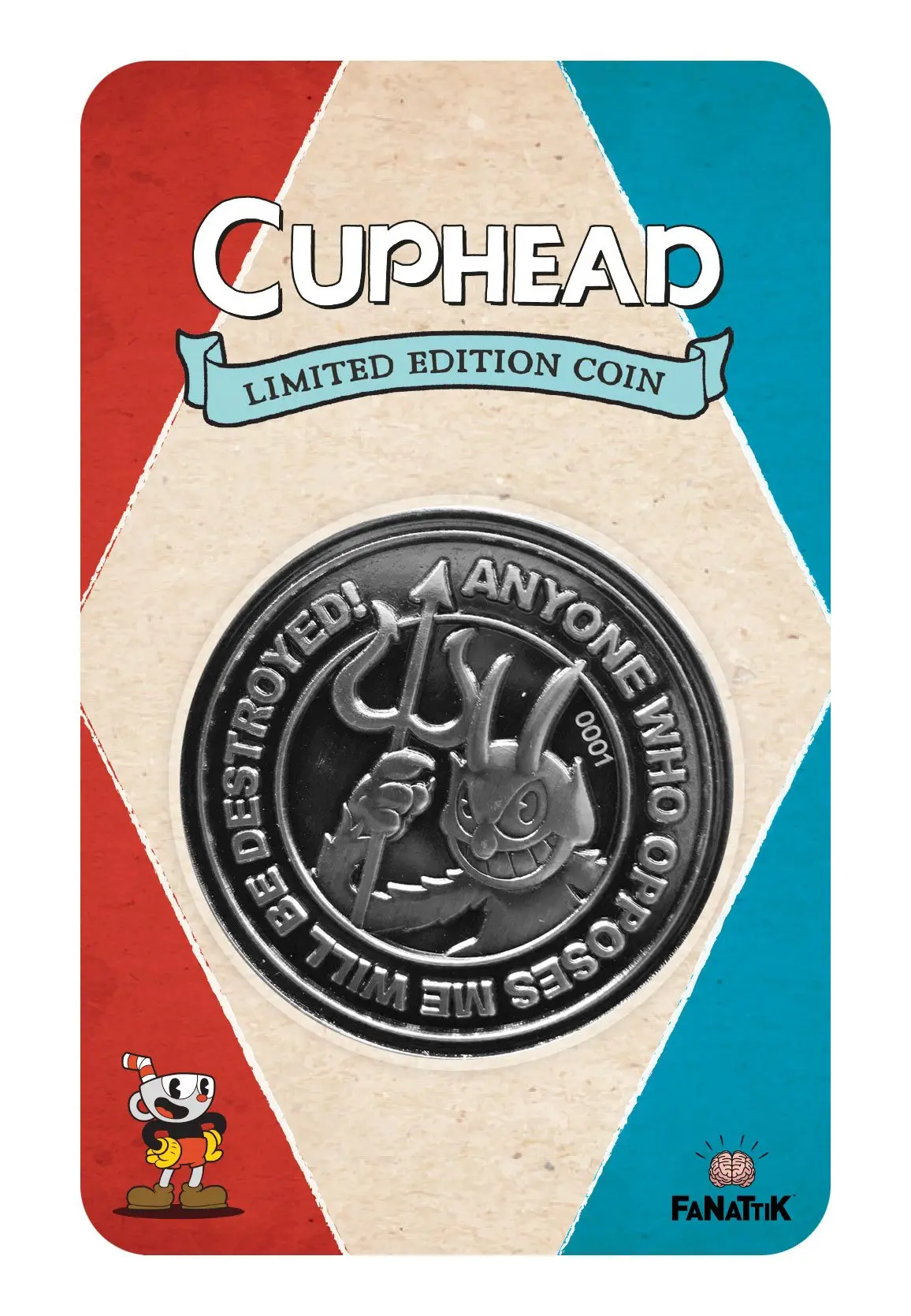 Cuphead The Devil, Cuphead &amp; Mugman Gyűjthető érme Limitált kiadás termékfotó