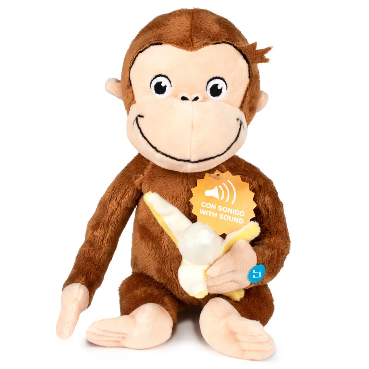 Curious George Banana plüssfigura hanggal 23cm termékfotó
