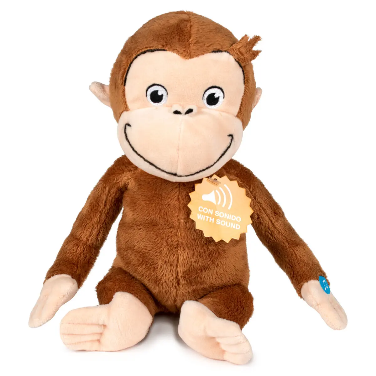 Curious George plüssfigura hanggal 23cm termékfotó