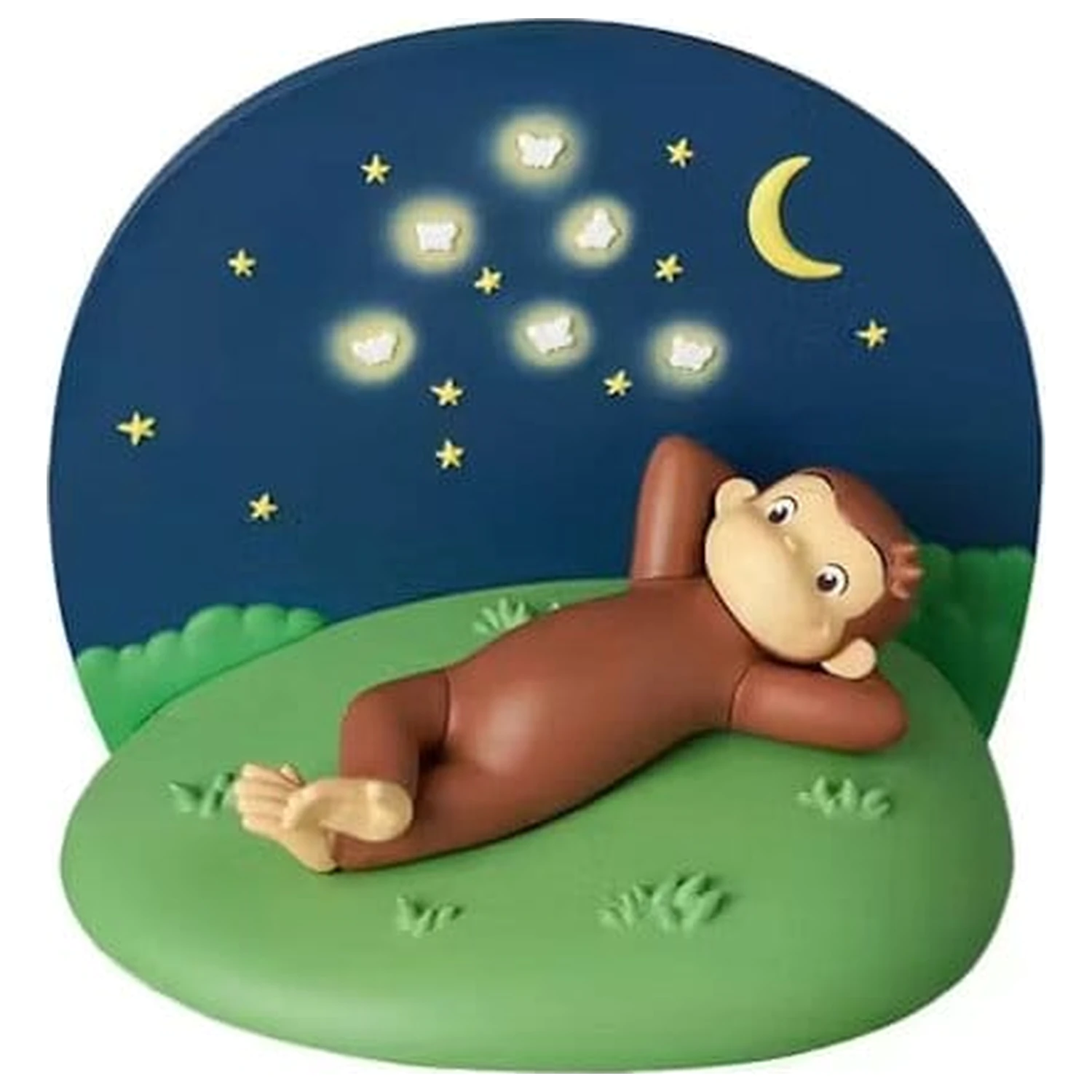 Curious George UDF Mini figura Lie Sprawled 6 cm termékfotó