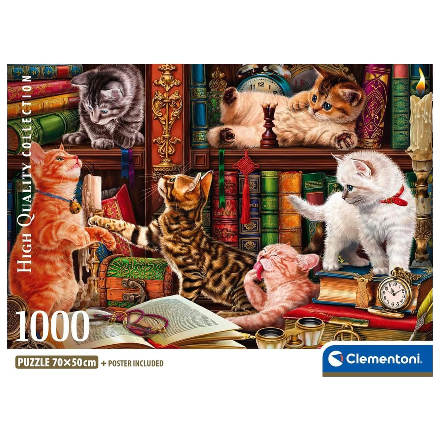 Curious Whiskers puzzle 1000db-os termékfotó