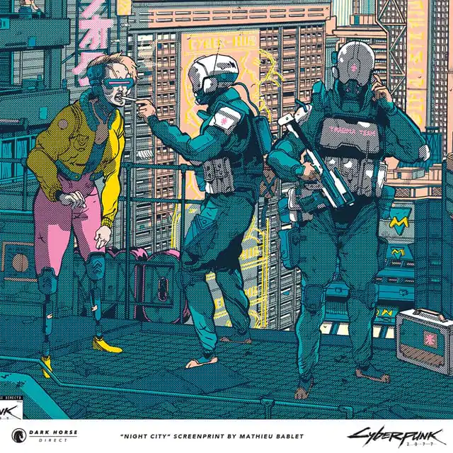 Cyberpunk 2077 Art Print Night City 45 x 60 cm termékfotó