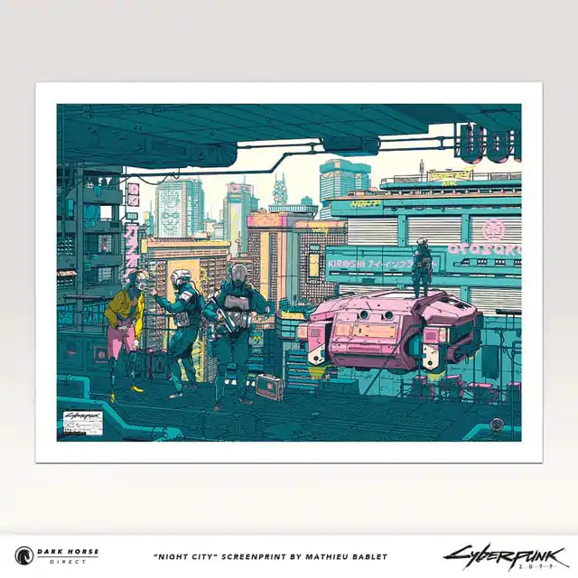 Cyberpunk 2077 Art Print Night City 45 x 60 cm termékfotó