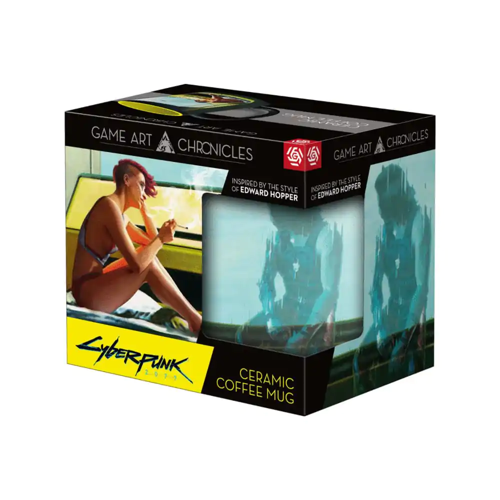 Cyberpunk 2077 Game Art Chronicles Artwork Inspired by Edward Hopper bögre 450 ml termékfotó