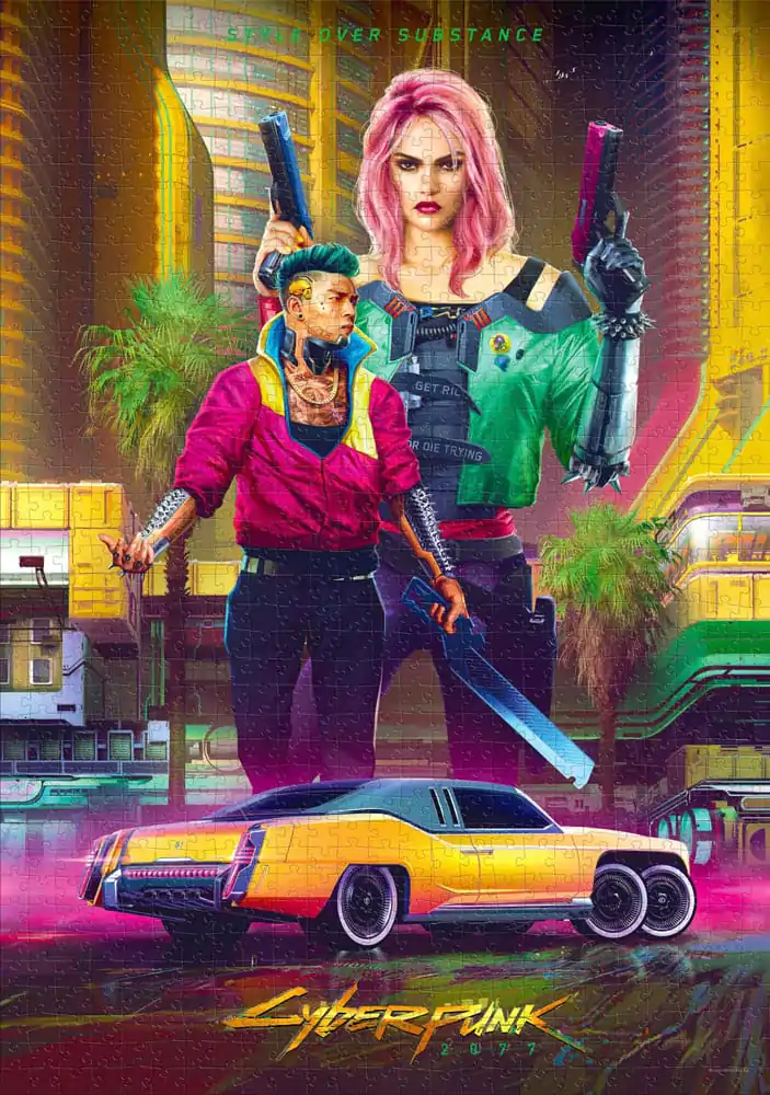 Cyberpunk 2077 Kitsch Style puzzle (1000 darab) termékfotó