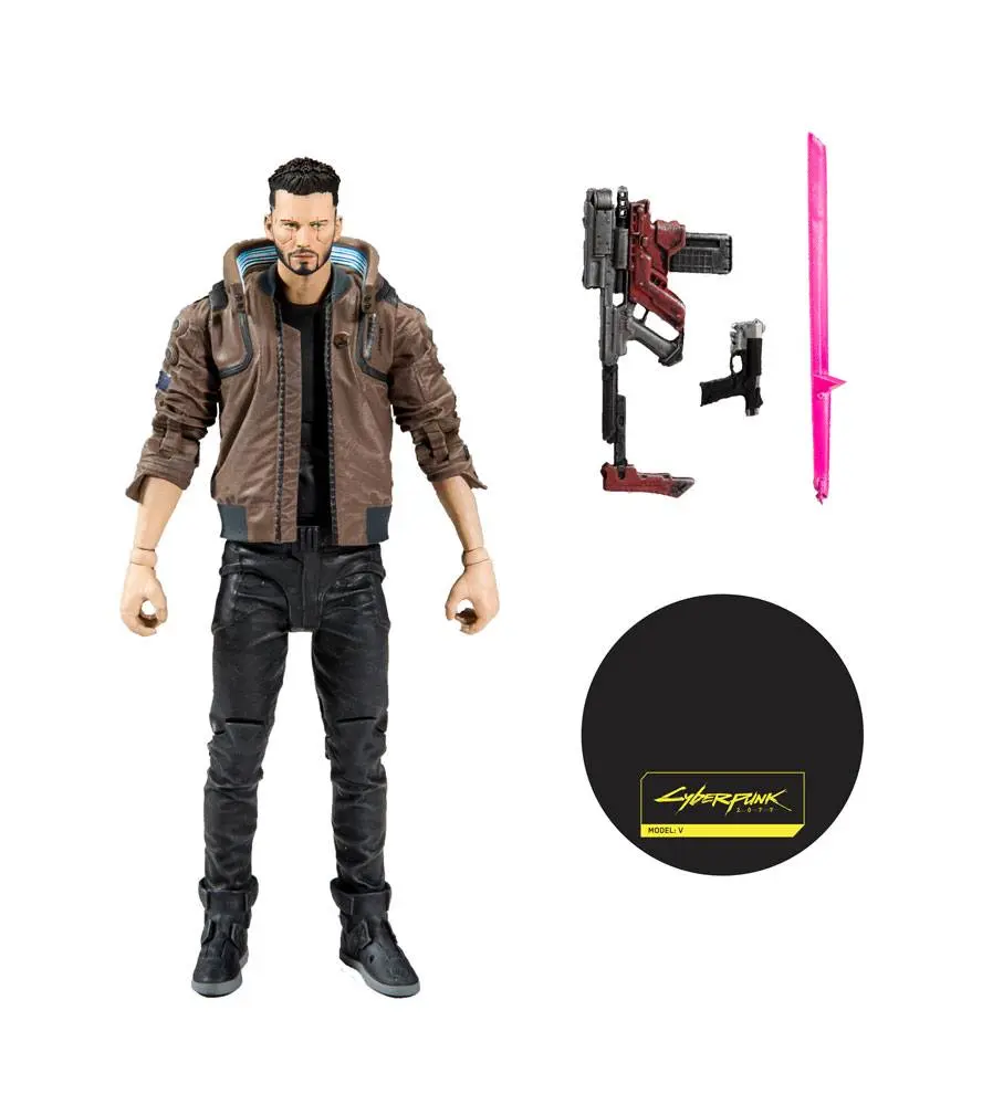 Cyberpunk 2077 Male V akciófigura 18 cm termékfotó