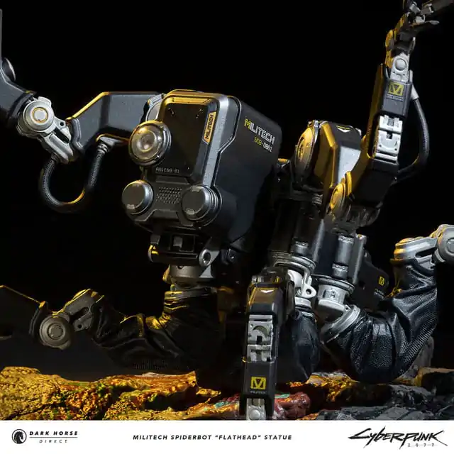 Cyberpunk 2077 Militech Spiderbot "Flathead" szobor figura 25 cm termékfotó