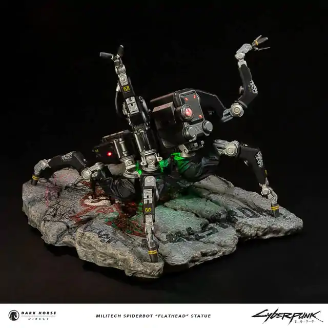 Cyberpunk 2077 Militech Spiderbot "Flathead" szobor figura 25 cm termékfotó