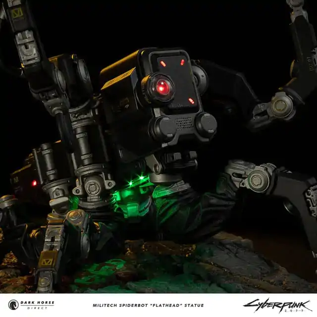 Cyberpunk 2077 Militech Spiderbot "Flathead" szobor figura 25 cm termékfotó