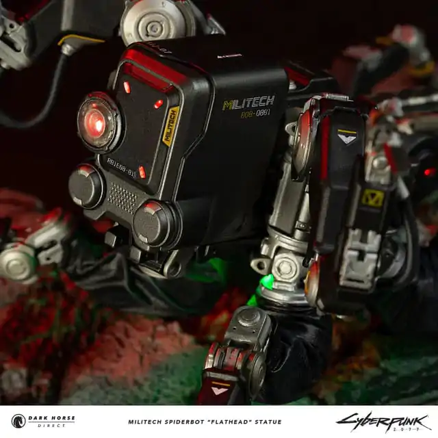 Cyberpunk 2077 Militech Spiderbot "Flathead" szobor figura 25 cm termékfotó