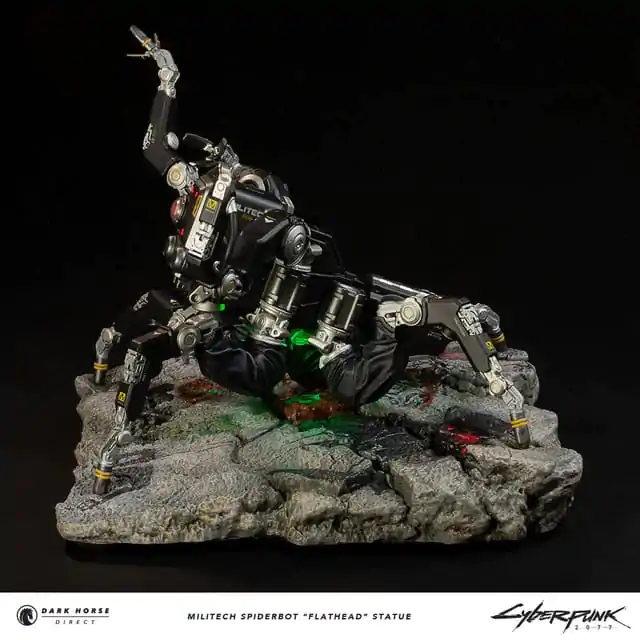 Cyberpunk 2077 Militech Spiderbot "Flathead" szobor figura 25 cm termékfotó