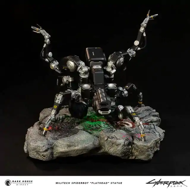 Cyberpunk 2077 Militech Spiderbot "Flathead" szobor figura 25 cm termékfotó