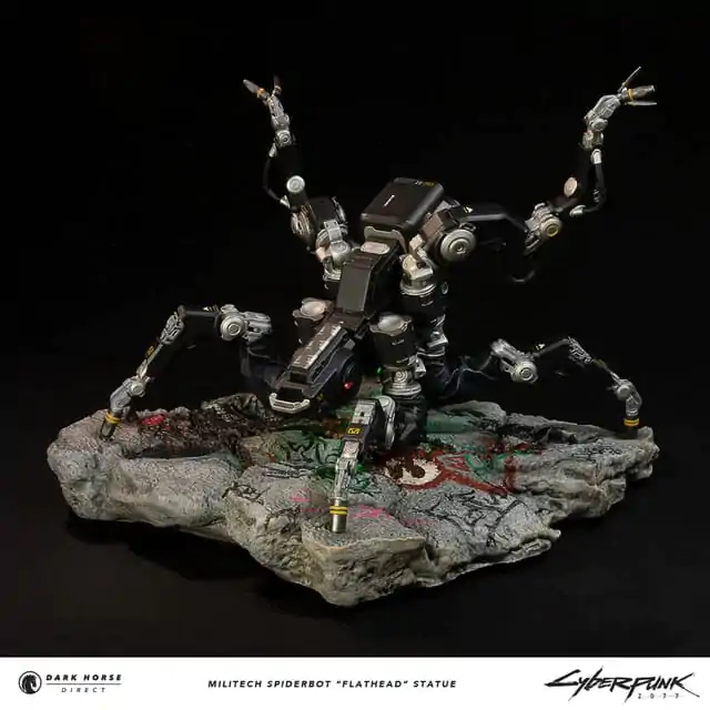 Cyberpunk 2077 Militech Spiderbot "Flathead" szobor figura 25 cm termékfotó