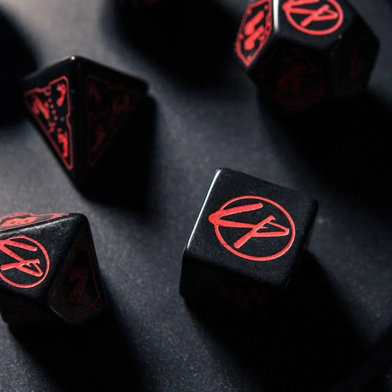 Cyberpunk Edition Dice Set Blood over Chrome (7) termékfotó