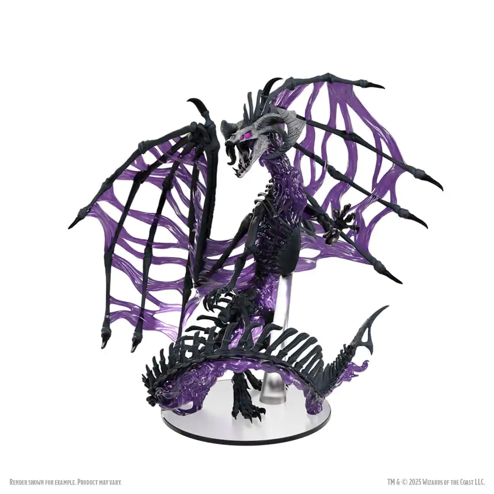 D&D Icons of the Realms Boxed prepainted Miniatures Black Dracolich 30 cm termékfotó