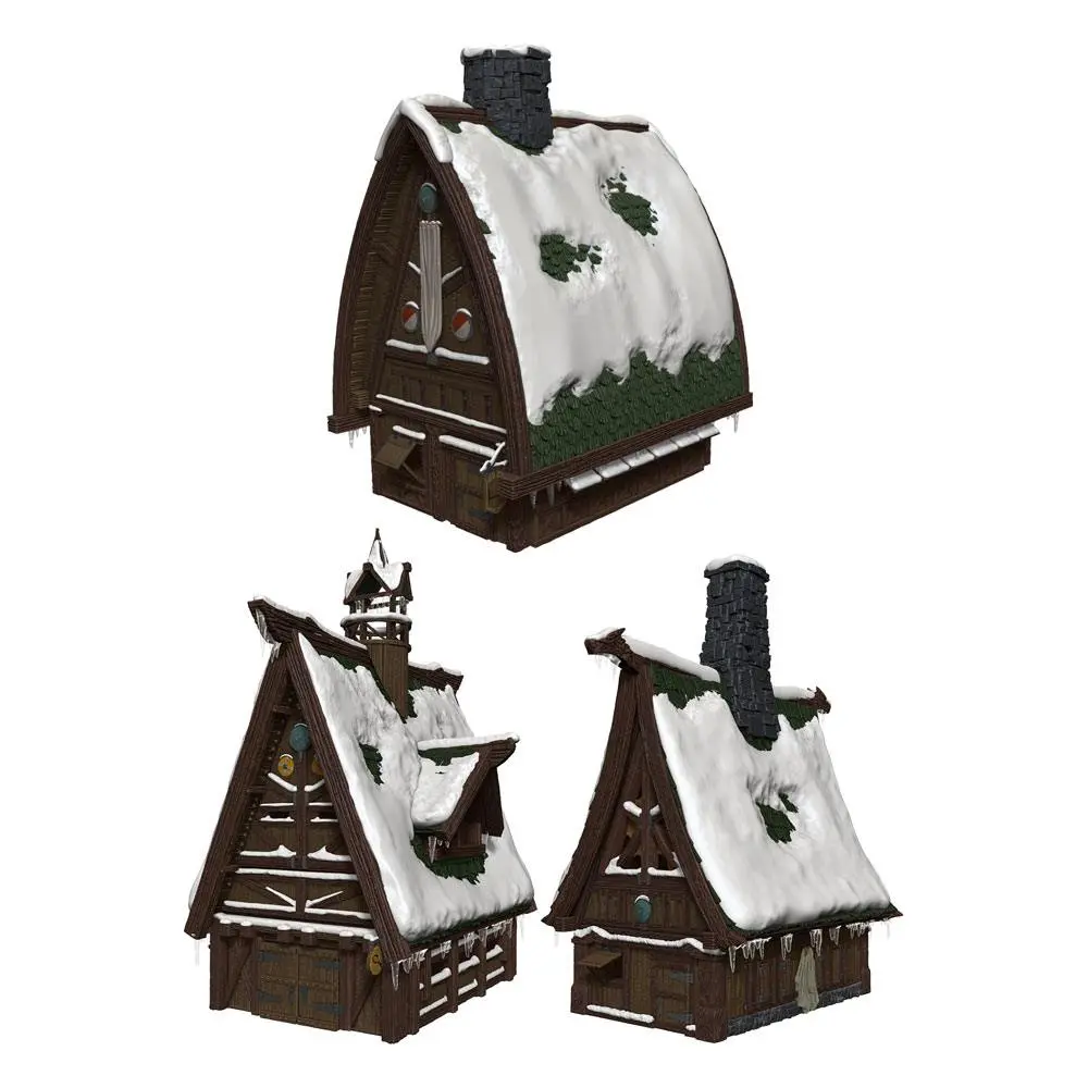 D&amp;D Icons of the Realms Icewind Dale: Rime of the Frostmaiden papercraft Set Ten Towns termékfotó
