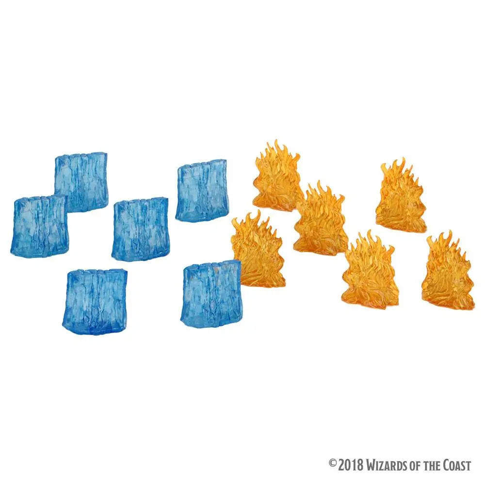D&amp;D Icons of the Realms Miniatures Spell Effects: Wall of Fire &amp; Wall of Ice termékfotó