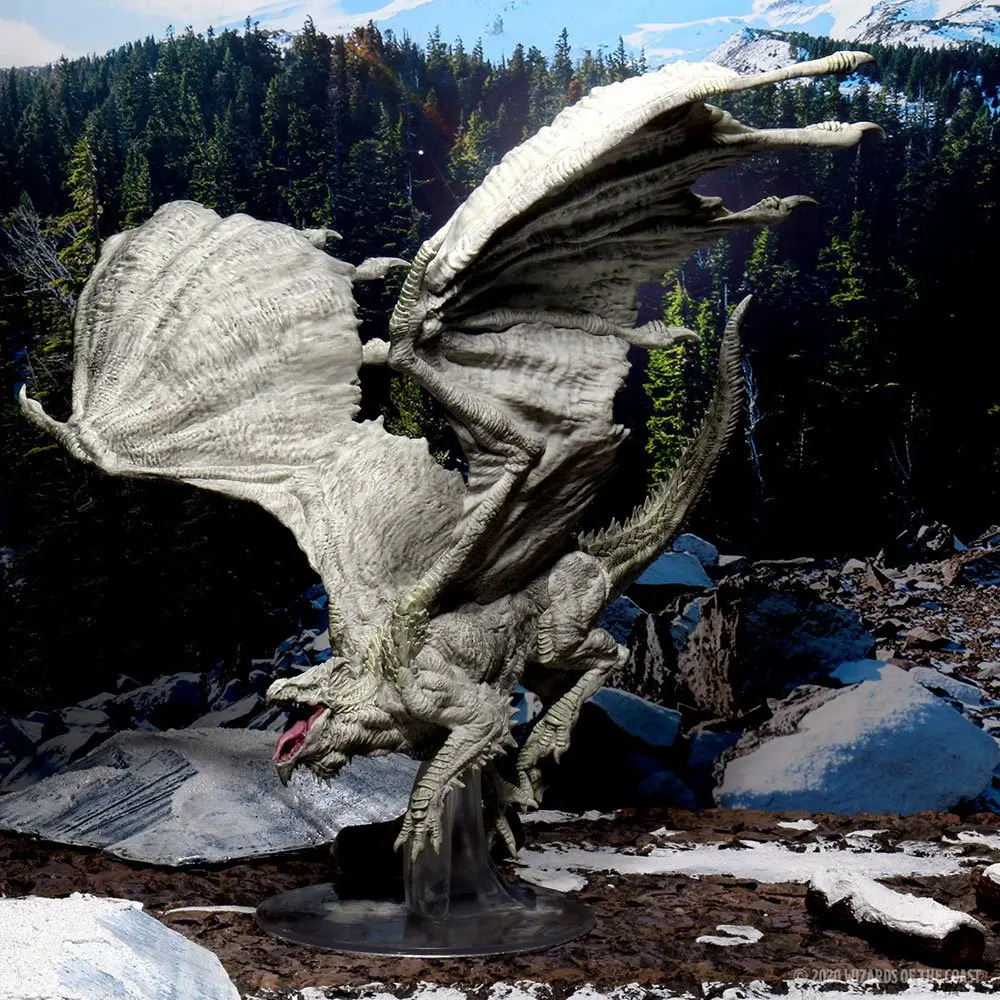 D&amp;D Icons of the Realms prémium Miniature pre-painted felnőtt White Dragon termékfotó