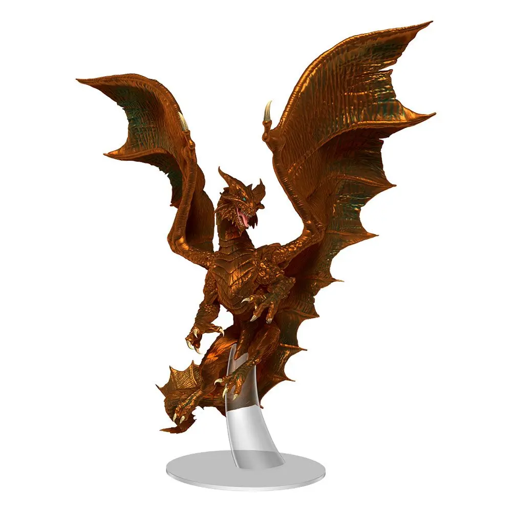 D&D Icons of the Realms Prepainted Miniature Adult Copper Dragon szobor figura termékfotó