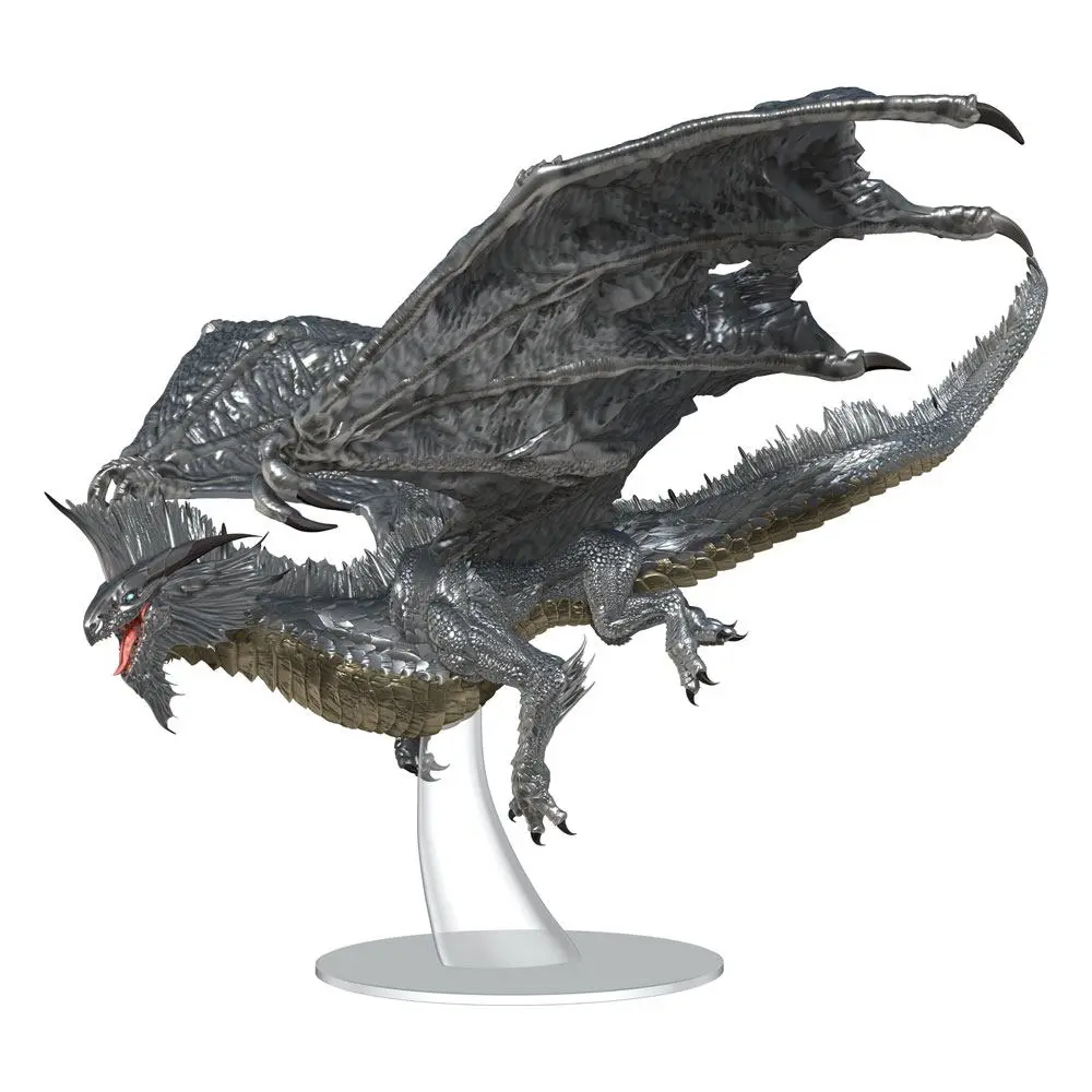 D&amp;D Icons of the Realms Prepainted Miniature Adult Silver  Dragon termékfotó