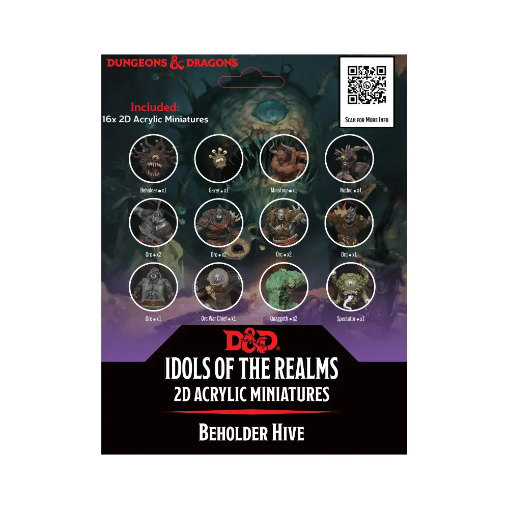 D&amp;D Idols of the Realms 2D Miniatures: Beholder Hive - 2D Set termékfotó