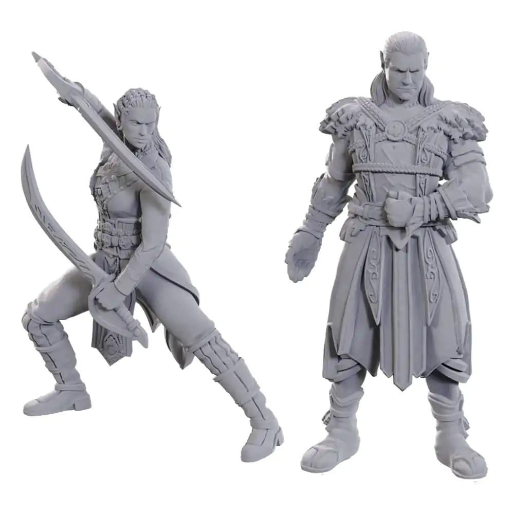 D&D Nolzur's Marvelous Miniatures Unpainted Miniature Jaheira & Halsin termékfotó