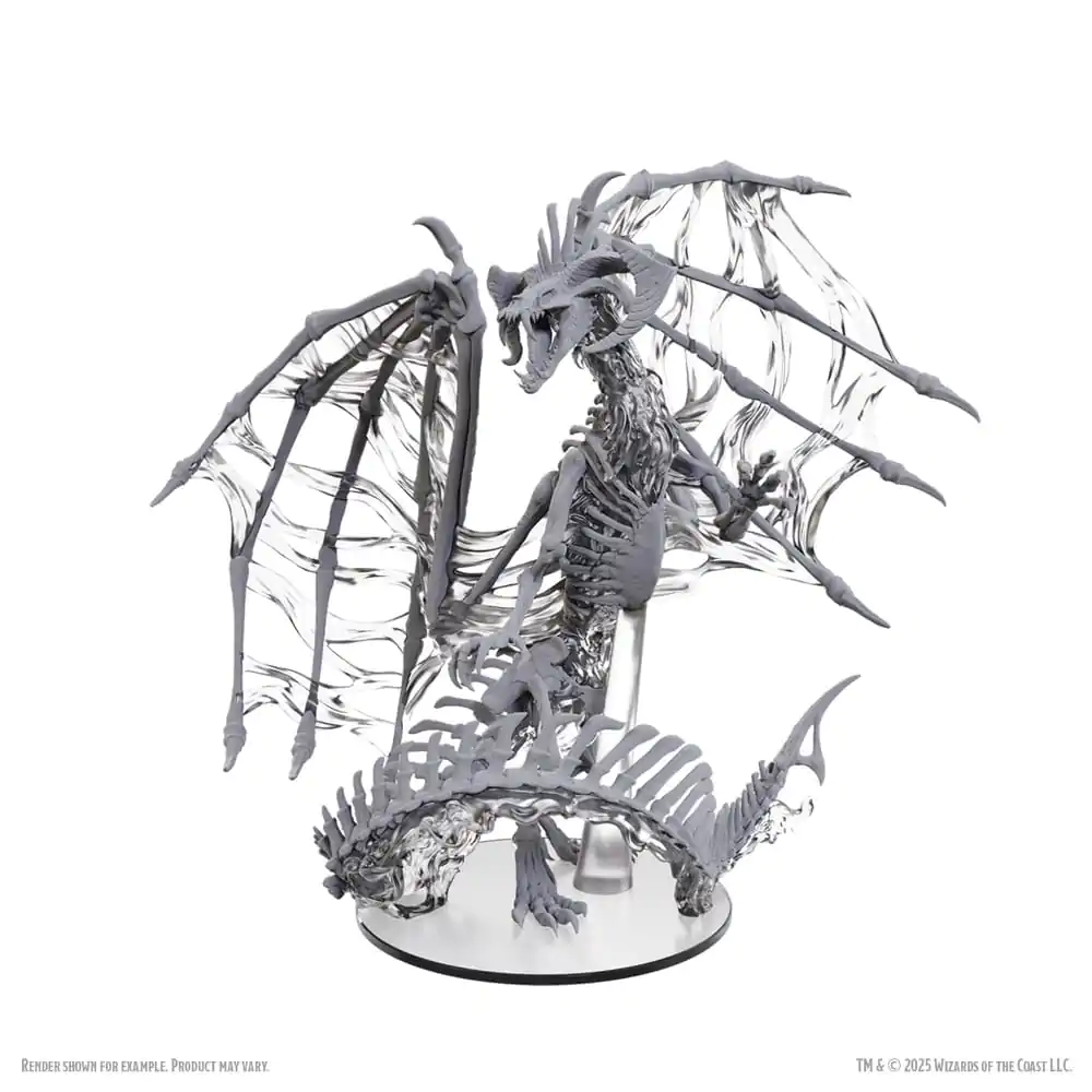 D&D Nolzur's Marvelous Miniatures Unpainted Miniatures Black Dracolich 30 cm termékfotó